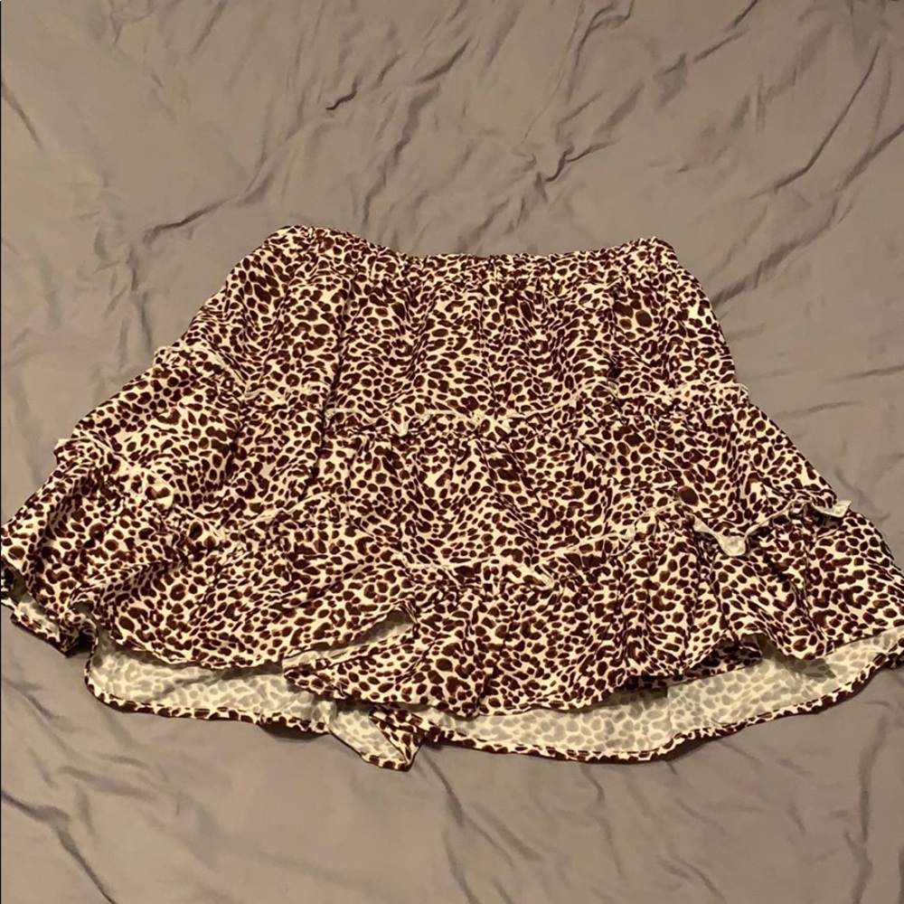 Cheatah print skirt